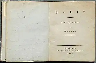 Page de garde de la première édition (1808)