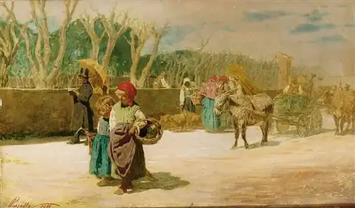 L'andata al mercato (1880)