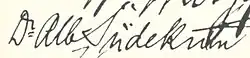 signature d'Albert Südekum