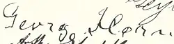 signature de Georg Horn