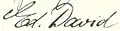 Signature de Eduard David