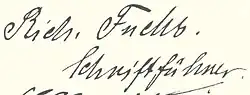 signature de Richard Fuchs