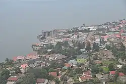Goma et le lac Kivu en 2013.