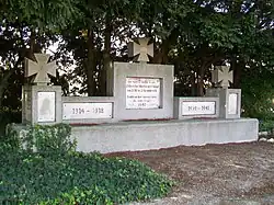 Monument pour 122 soldats allemands tombés lors de la bataille du Bourget, en 1870.