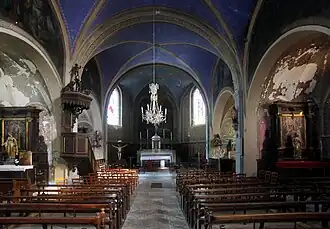 Intérieur de l'église.
