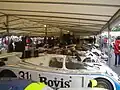 Un paddock automobile (Festival de Goodwood).