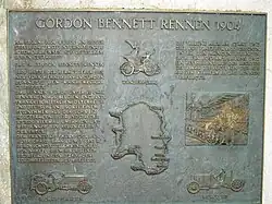 Plaque commémorative allemande de 1904.