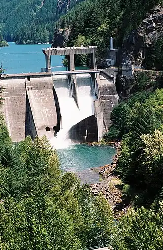 Le barrage du lac Gorge.