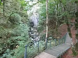 Gorges de la Langouette, sentier aménagé, octobre 2016.