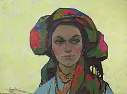 Maîtresse des montagnes, 1962, huile sur toile, 72 × 95&nbsp;cm.