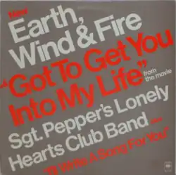 Description de l'image Got to Get You into My Life by Earth Wind & Fire US 12-inch vinyl (alternative copy).png.
