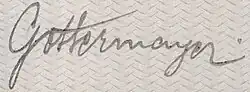 signature de Nándor Gottermayer