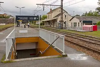 Vue depuis le quai central.