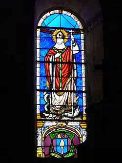 Vitrail représentant saint Hilaire.