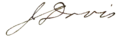 Signature de John Davis