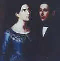 Giuseppe Patania, Portrait de Mariano Leonardi Gambino et de sa femme, XIXe&nbsp;siècle.