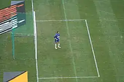 Photo d'un gardien de but devant ses cages