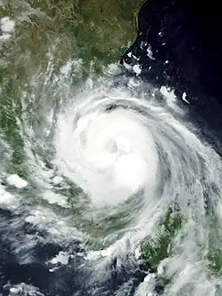 Grace à son apex le 21 août, touchant la côte mexicaine.