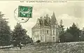 Grand-Fougeray ː le château des Lysardais au début du XXe&nbsp;siècle (carte postale). Il s'agit du nouveau château construit en 1865).