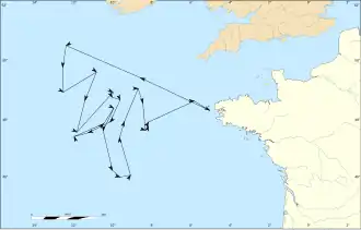 Route de l'escadre de Villaret-Joyeuse