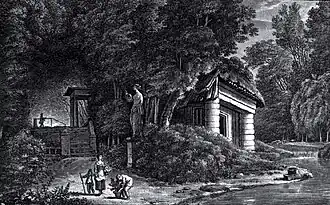 La Brasserie, issue des ruines d'un moulin, près du pont de la Brasserie. N'en subsiste qu'une colonne, déplacée vers l'embarcadère.