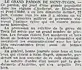 Le Grand pardon de Saint-Tugen décrit en 1924 dans La Dépêche de Brest et de l'Ouest).