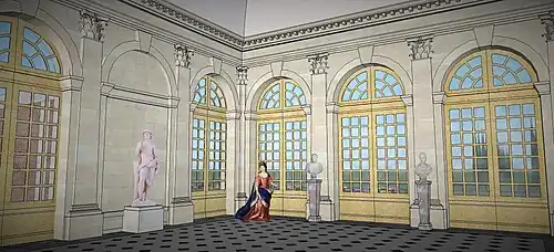 Restitution du Vestibule de Saint-Mandé, vers 1660.