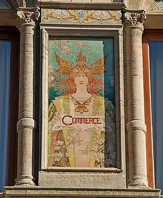 Grande Maison de Blanc : Allégorie du Commerce.