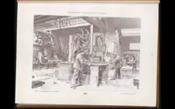 Gravure d'une machine à travailler le bois