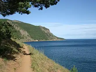 Sentier de grande randonnée du lac Baïkal près de Bolchié Koty.