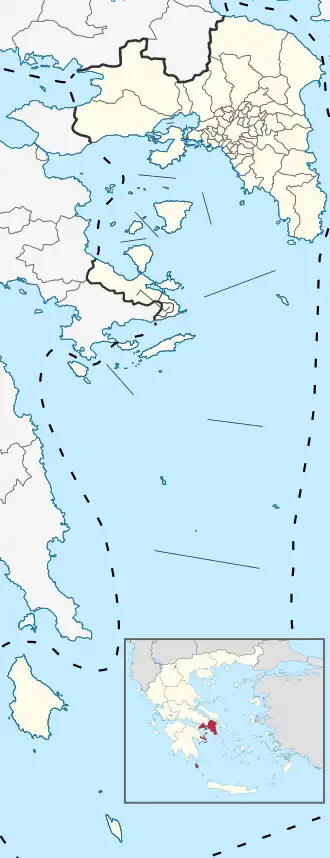 Voir sur la carte administrative d'Attique (périphérie)