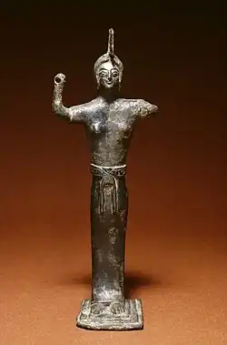 Statuette en bronze de type « Palladion », VIe siècle av. J.-C. Walters Art Museum.