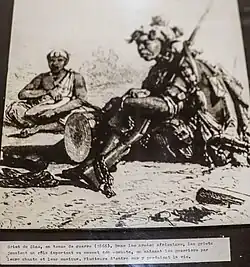 Griot de Sine en tenue de guerre (1866).