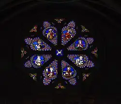 Rosace de l'église Saint-Martin.