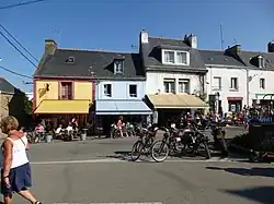 Le centre du bourg de Groix.