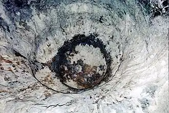 Plafond d'une des grottes