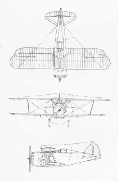 vue en plan de l’avion