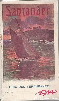Couverture du Guías del veraneante de Santander de 1914.