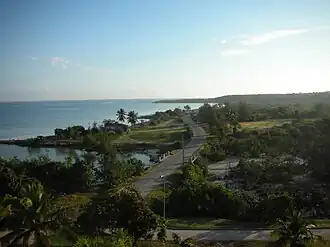 Vue nord-est depuis l'hôtel Brisas (2011)