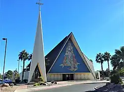 La cathédrale de l'Ange gardien à Las Vegas.