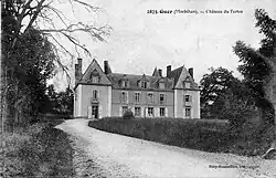 Le château du Tertre au début du XXe&nbsp;siècle (carte postale).