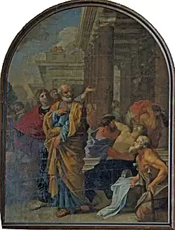 Guerison du boiteux st-Pierre par Wibert.