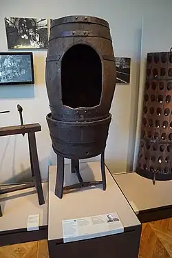 Guérite de dégorgement.