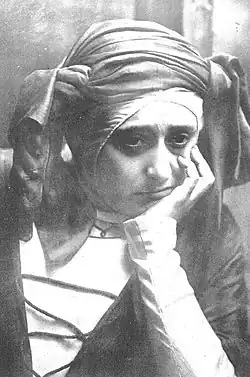María Guerrero dans le rôle de María Rodríguez de Monroy, dans la pièce Doña María la Brava (1909)