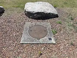 La tête de puits matérialisée Saint-René no&nbsp;2.