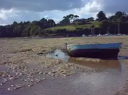 L'estuaire de la Laïta à marée basse.
