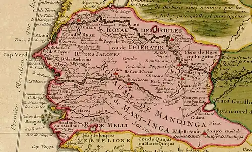 La Sénégambie en 1707.