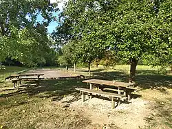 Terrain de pétanque.