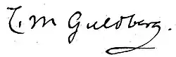 signature de Cato Guldberg