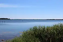 Guldborgsund&nbsp;: vue depuis le sud vers Guldborg.